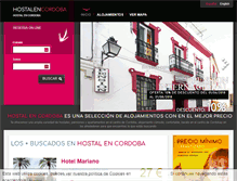 Tablet Screenshot of hostalencordoba.com
